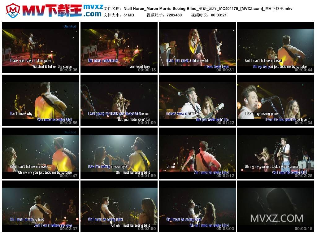 Niall Horan_Maren Morris-Seeing Blind_英语_流行_MC401176